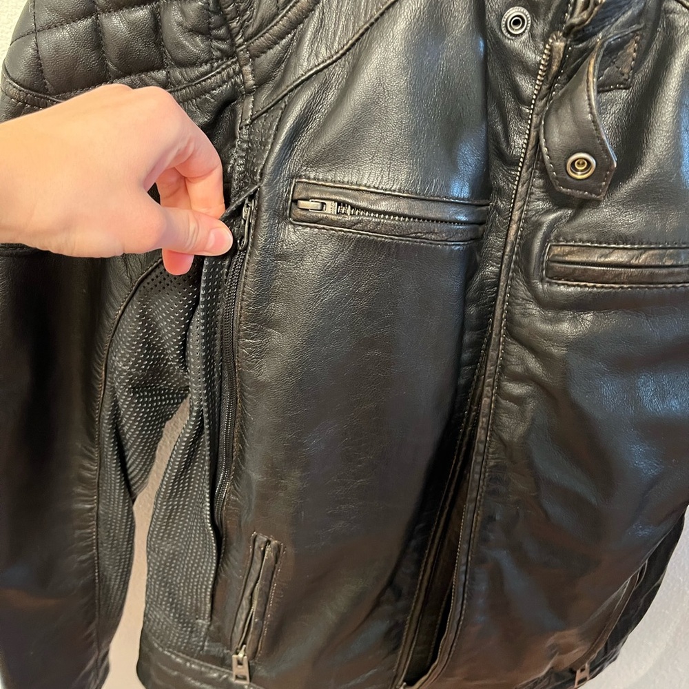 Harley-Davidson Men’s Leather Riding Jacket - Picture 4 of 8